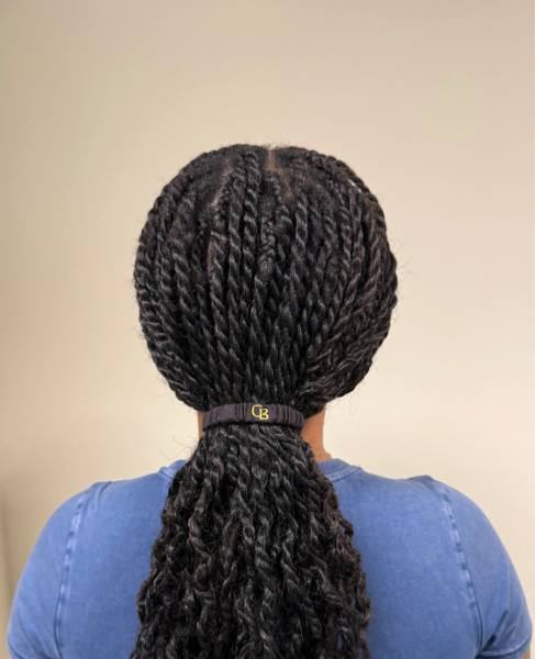 plastic free hair ties